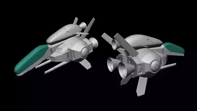 R-Type - Rwf-9A Arrowhead - Fighter unit 3D model