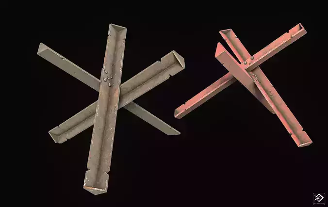 Czech Hedgehogs Low-poly 3D model