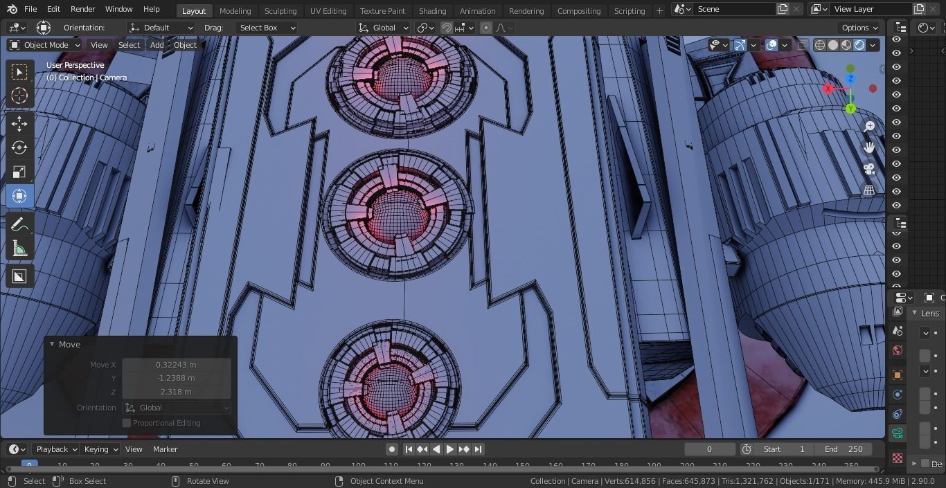 Hover bike Low-poly 3D model_7