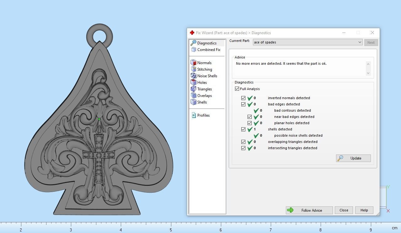 Ace Of Spades Pendant Necklace 3D print model_4