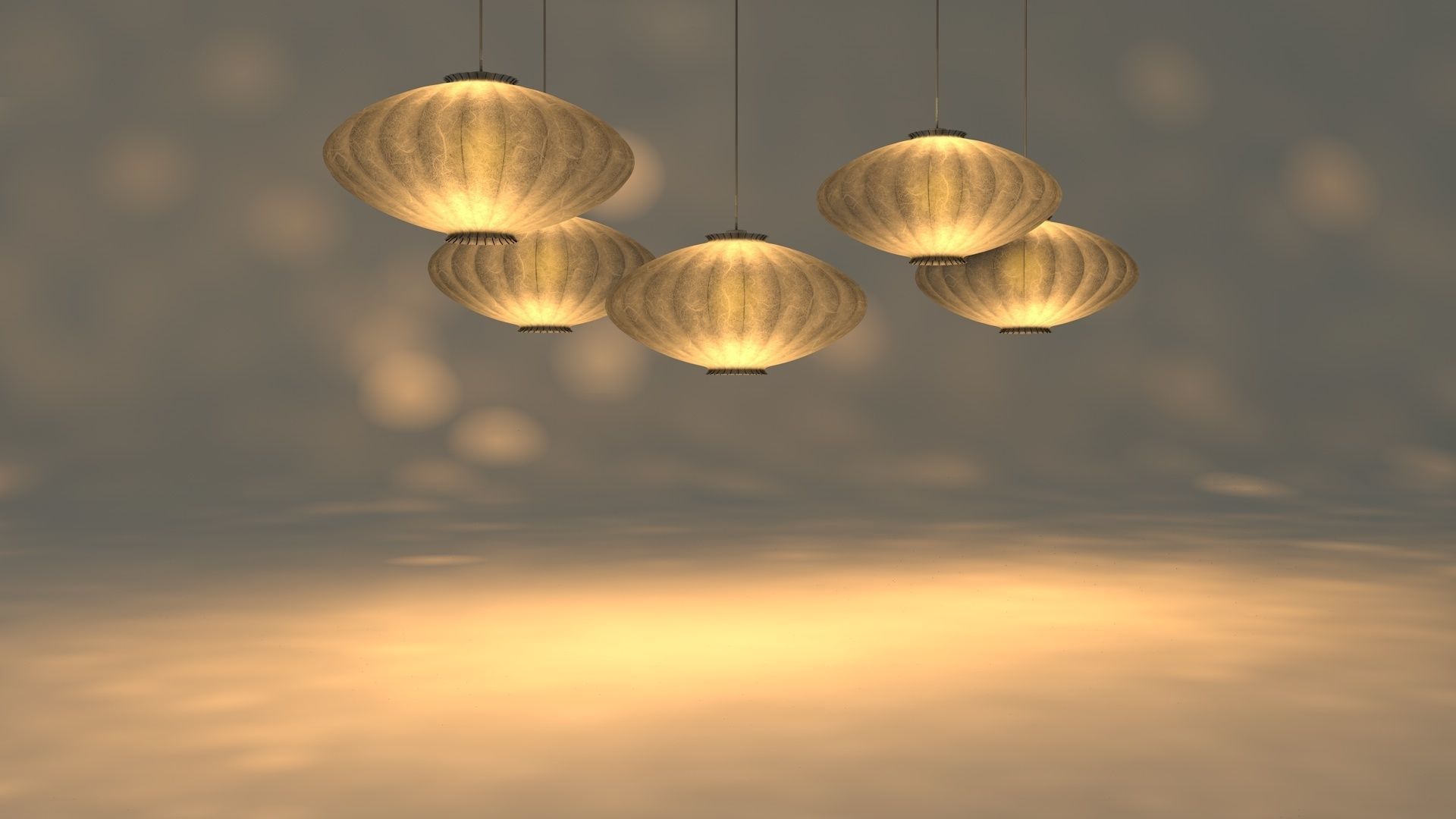 Paper Lantern 2 3D model_3