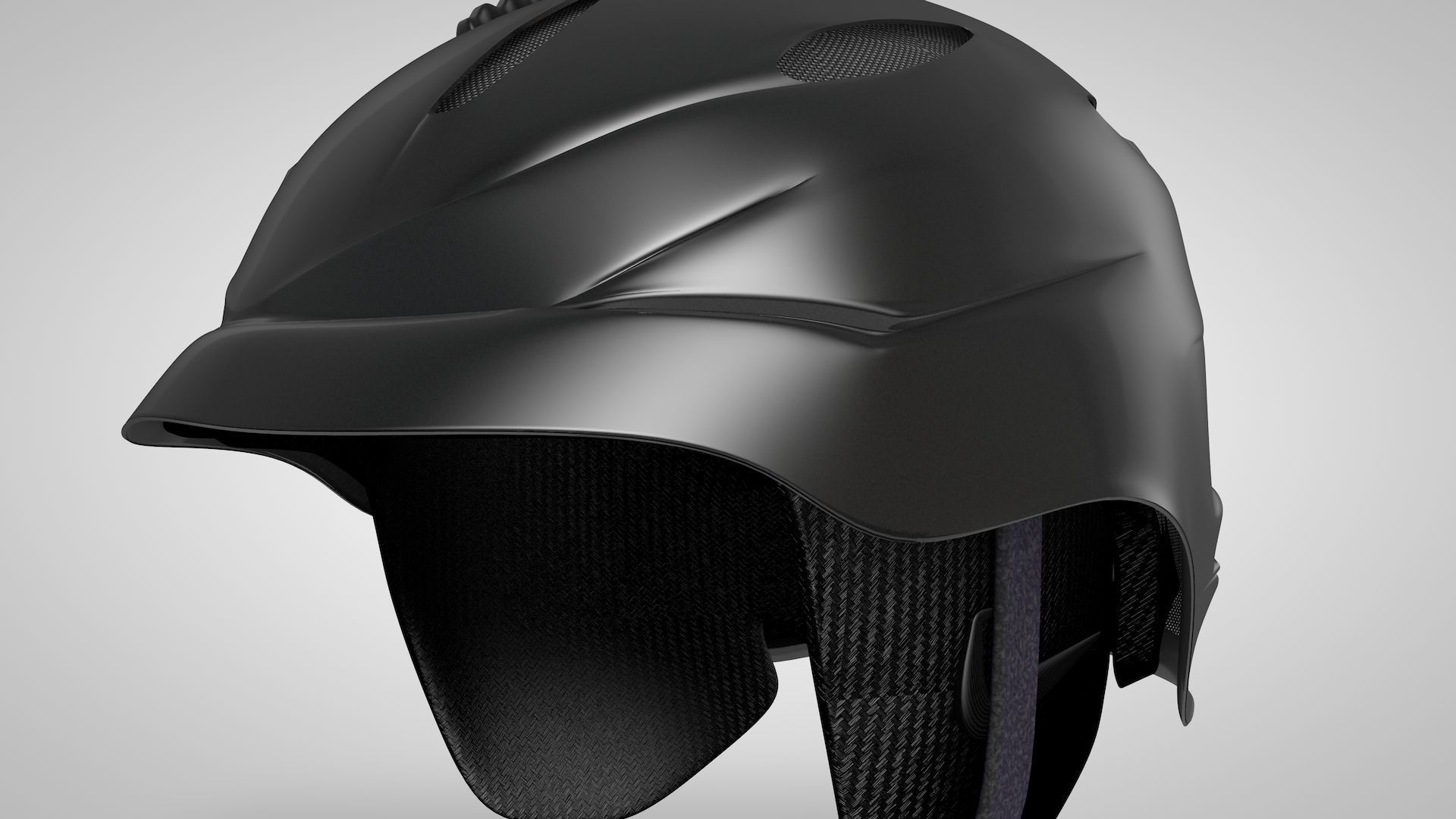 Snowboarding Helmet 3D model_3