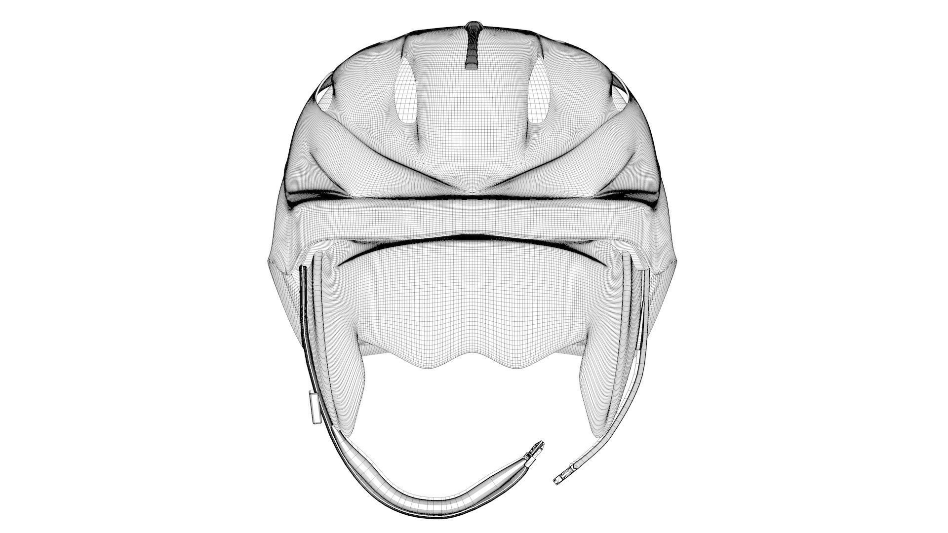 Snowboarding Helmet 3D model_5