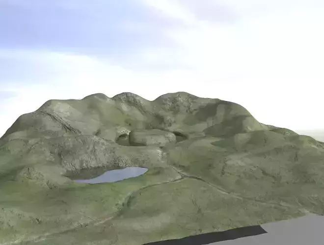 TERRAIN piece of paper with circle