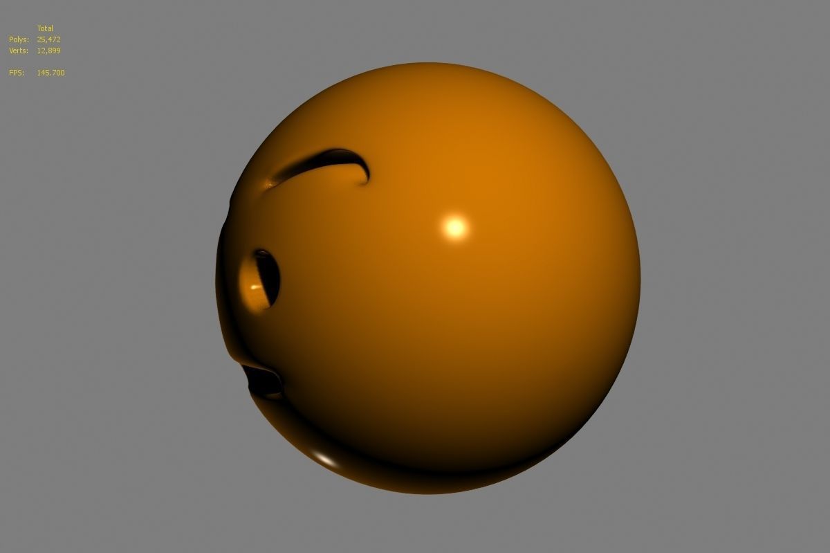 Emoji face 3D model_57