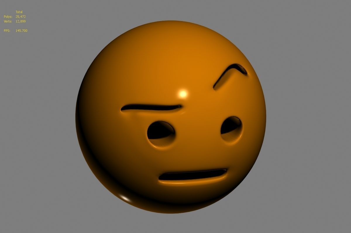 Emoji face 3D model_54