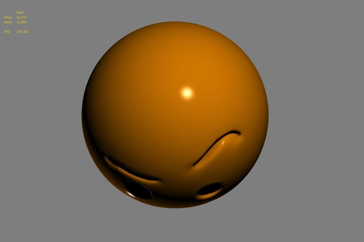 Emoji face 3D model_44