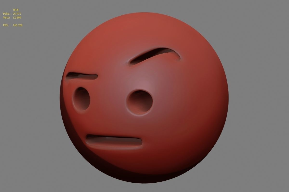 Emoji face 3D model_13