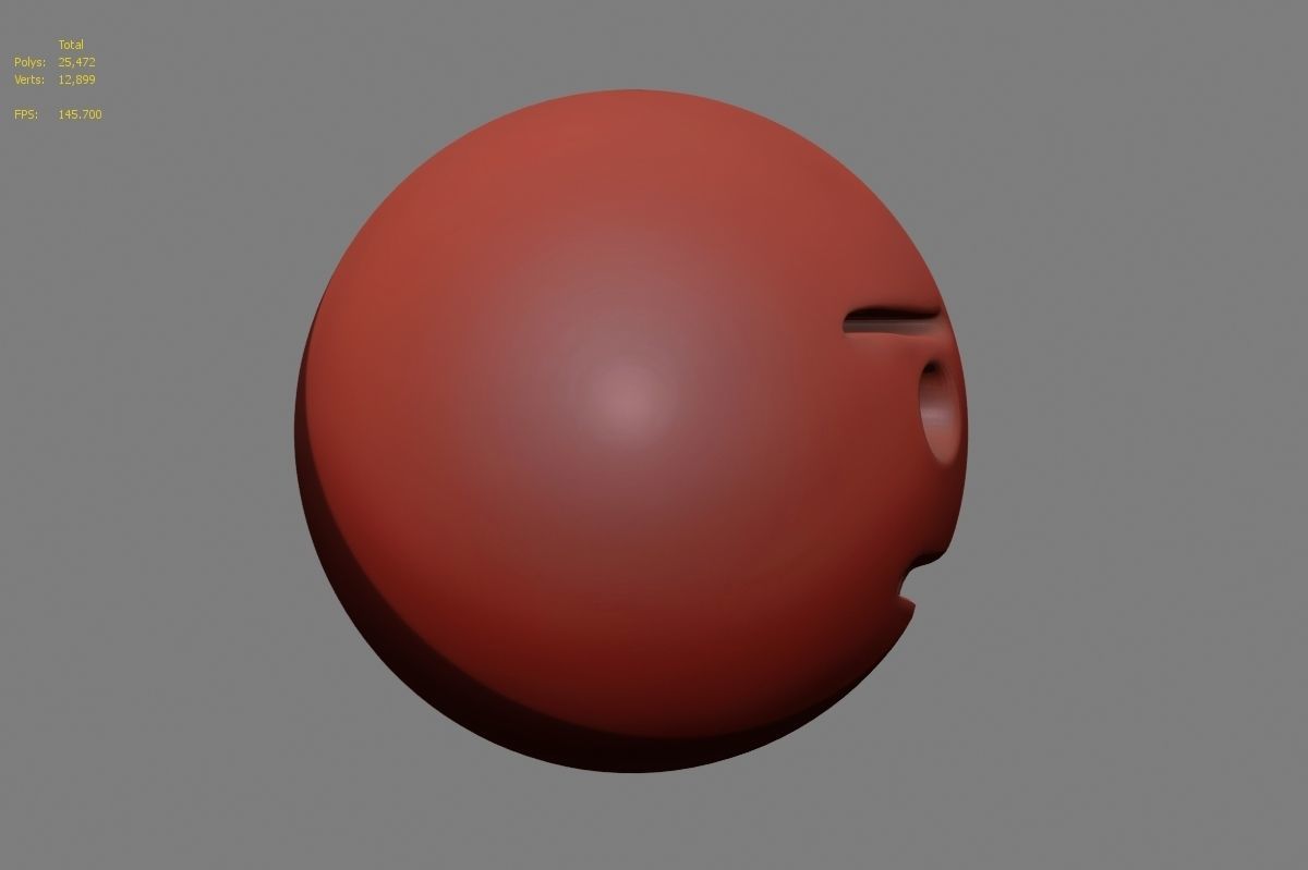 Emoji face 3D model_25