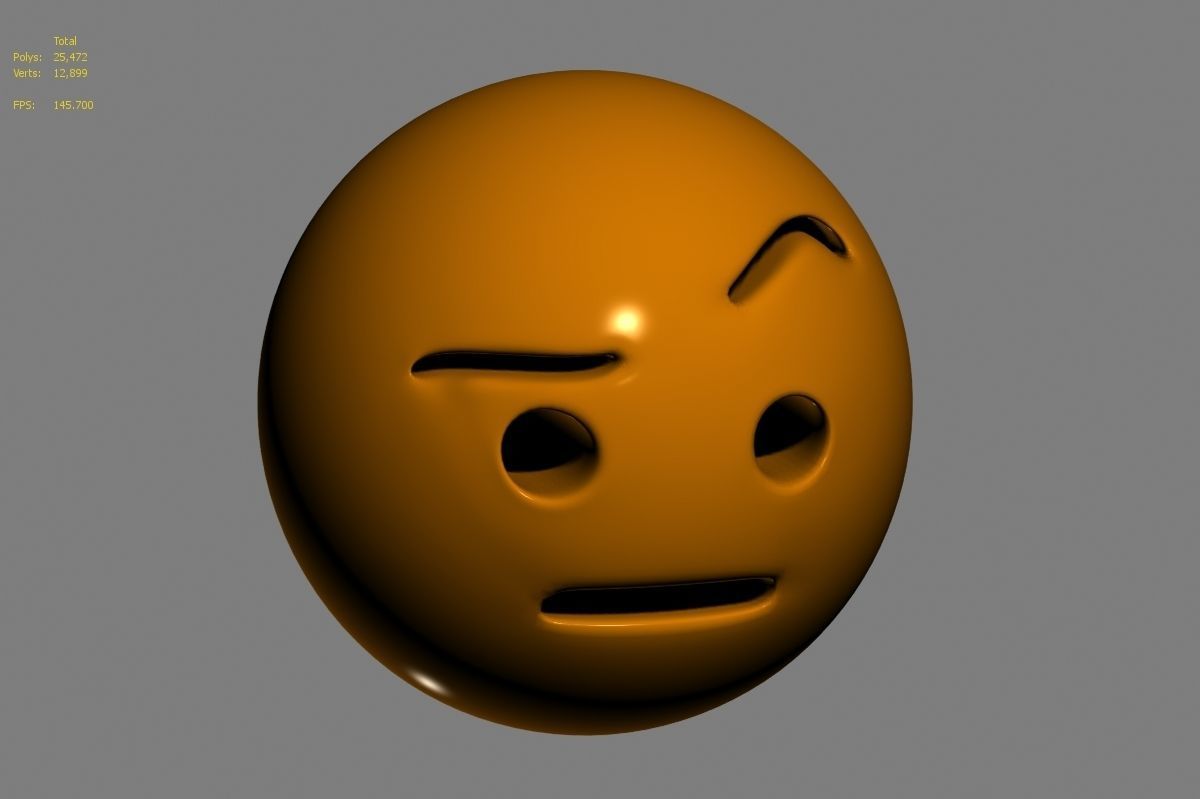 Emoji face 3D model_48