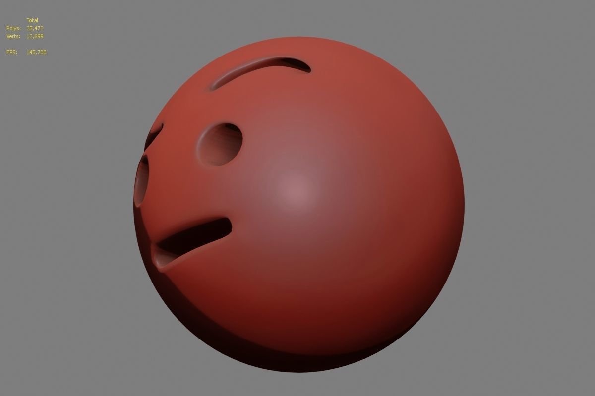 Emoji face 3D model_18