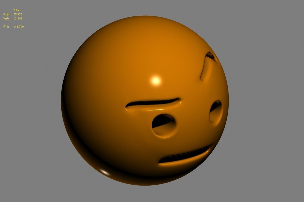 Emoji face 3D model_35