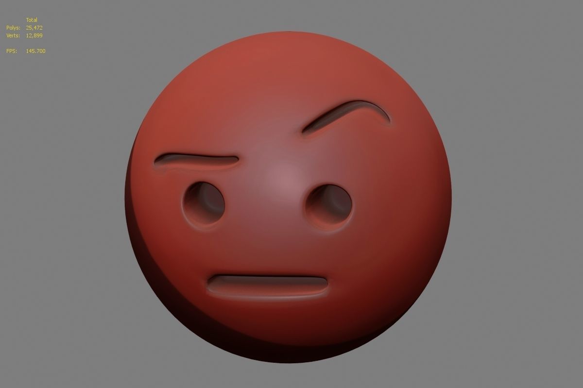 Emoji face 3D model_12