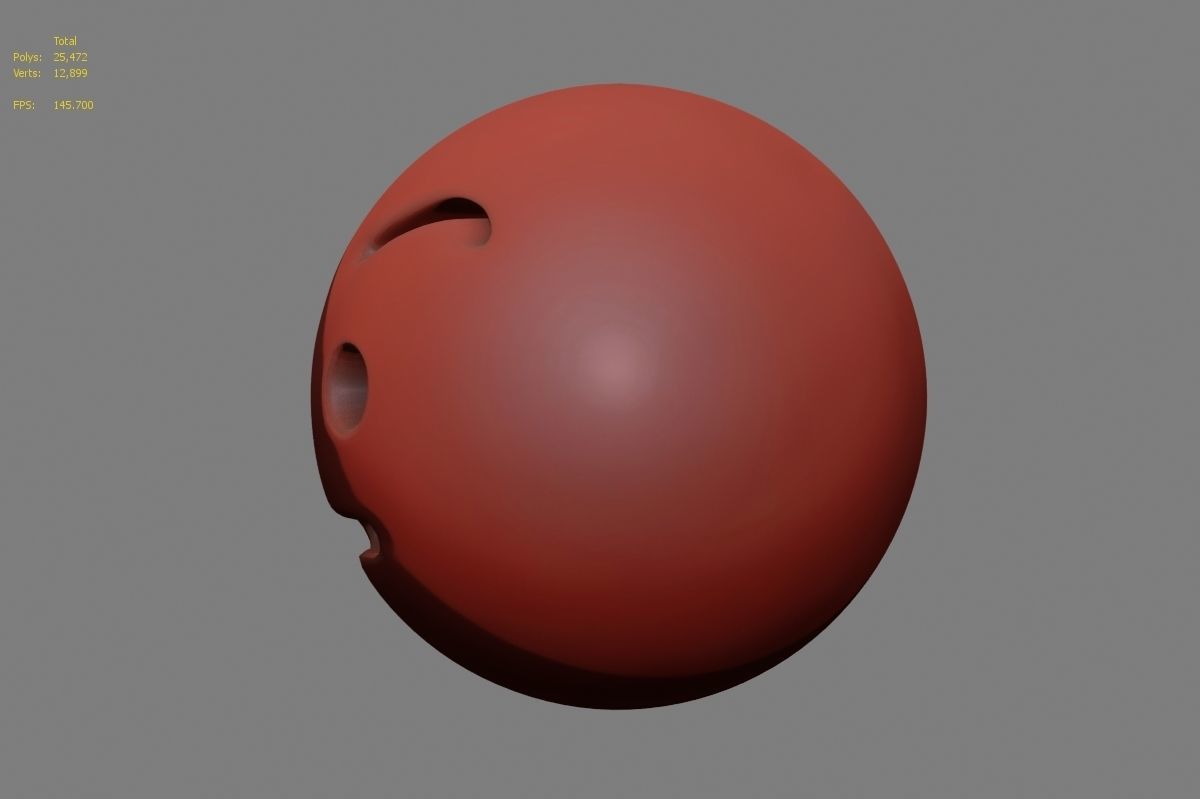 Emoji face 3D model_26