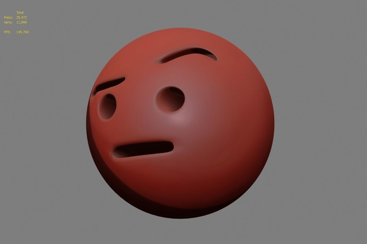 Emoji face 3D model_32