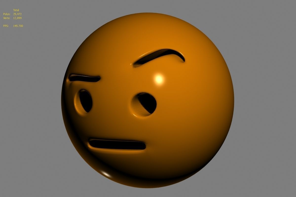 Emoji face 3D model_47