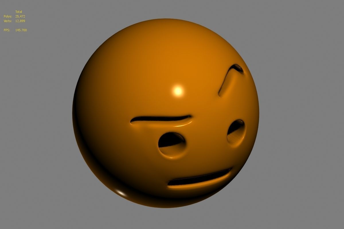 Emoji face 3D model_40