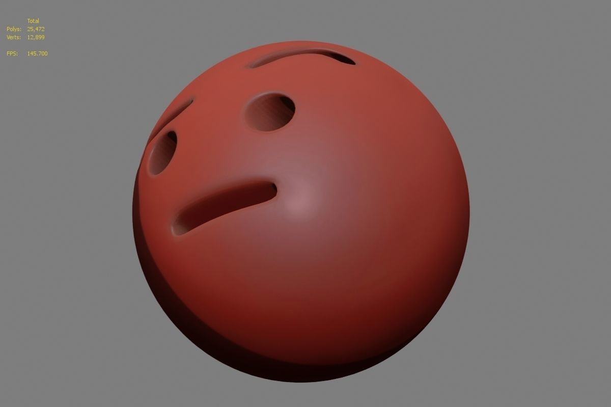 Emoji face 3D model_20