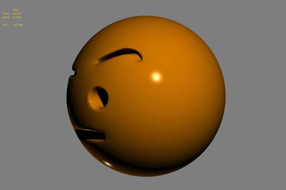 Emoji face 3D model_55