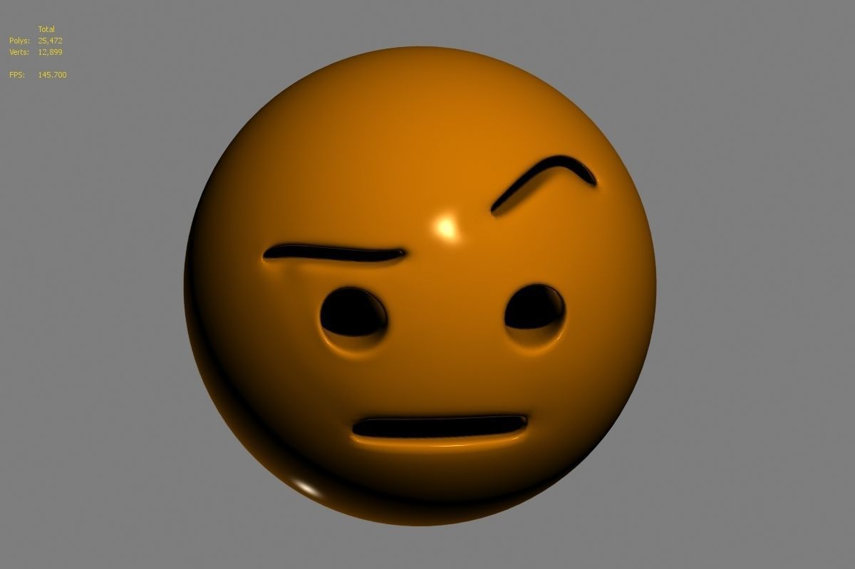 Emoji face 3D model_61