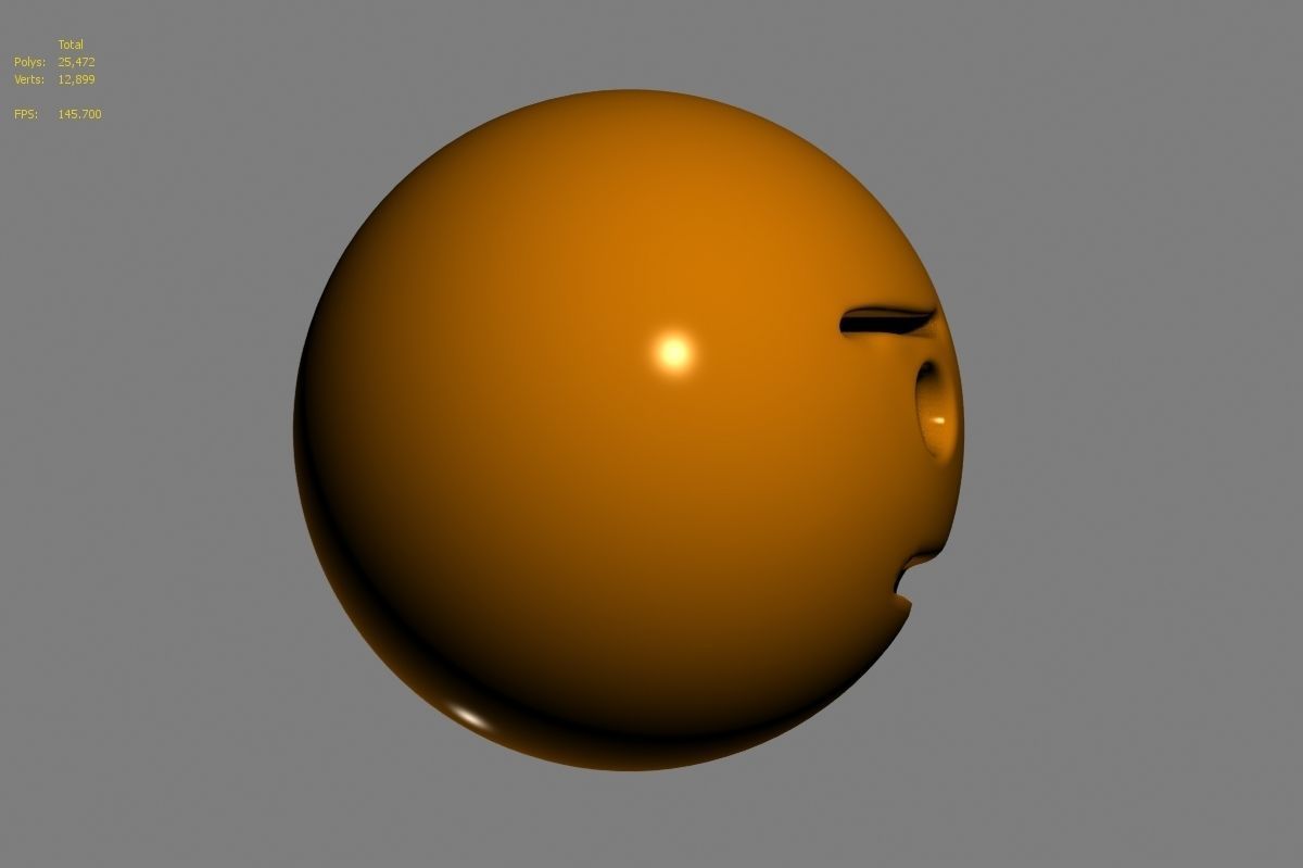 Emoji face 3D model_45