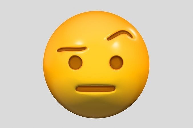 Emoji face 3D model
