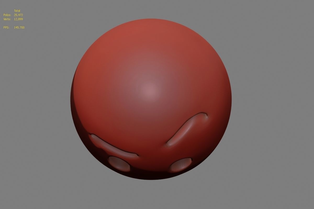Emoji face 3D model_28