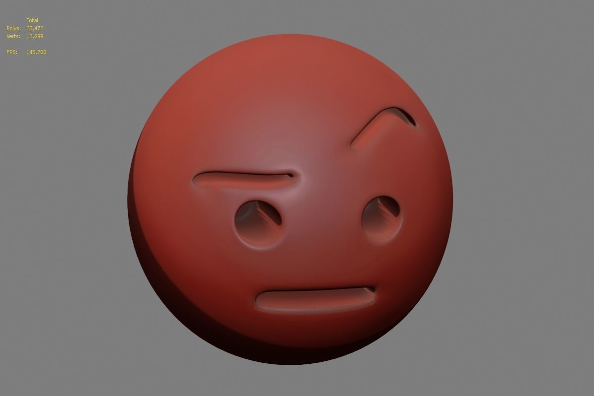 Emoji face 3D model_8