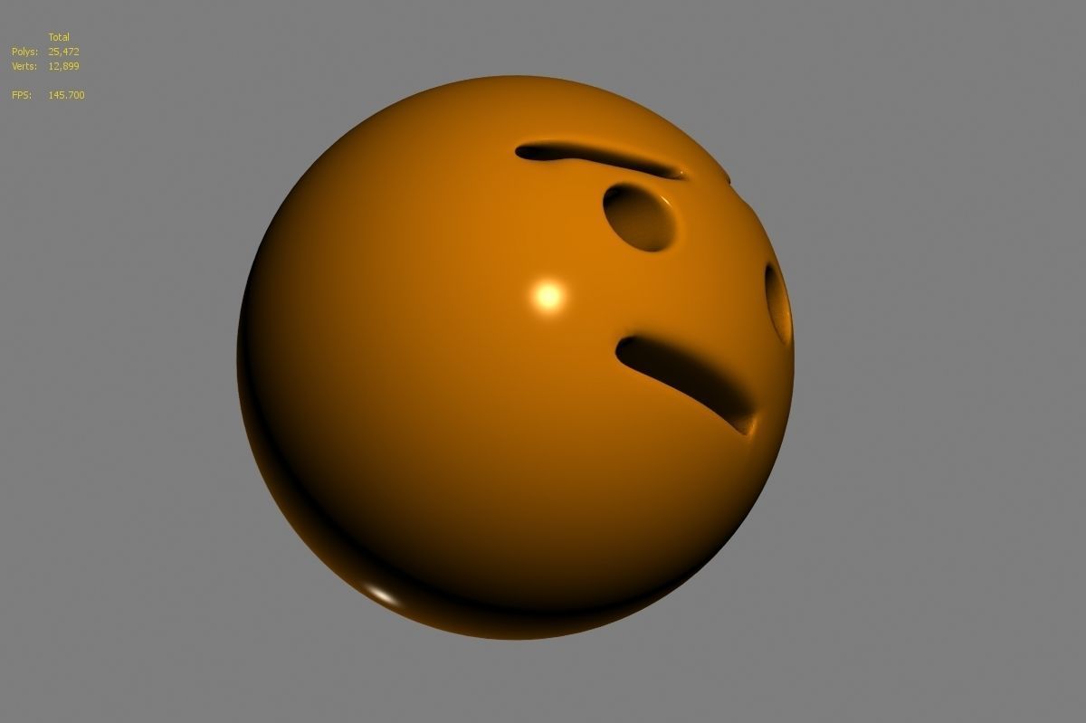 Emoji face 3D model_46