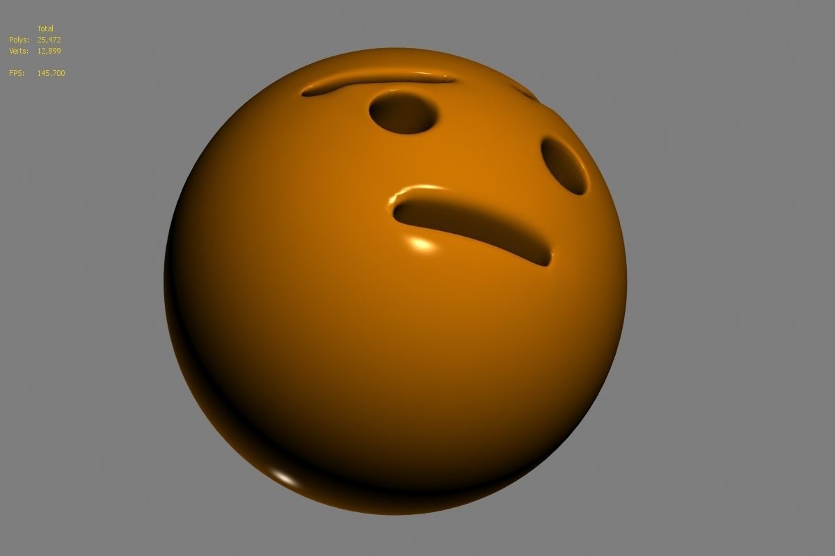 Emoji face 3D model_60