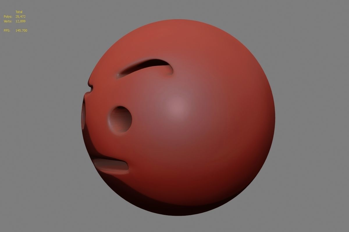 Emoji face 3D model_15