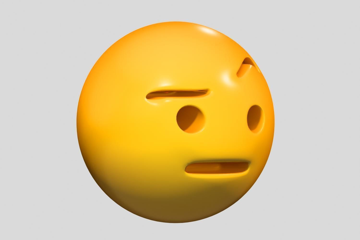 Emoji face 3D model_1