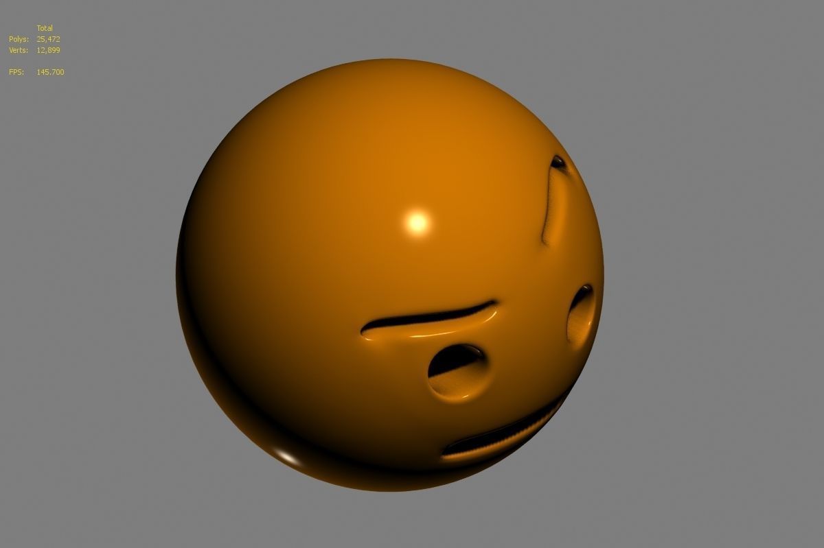 Emoji face 3D model_36
