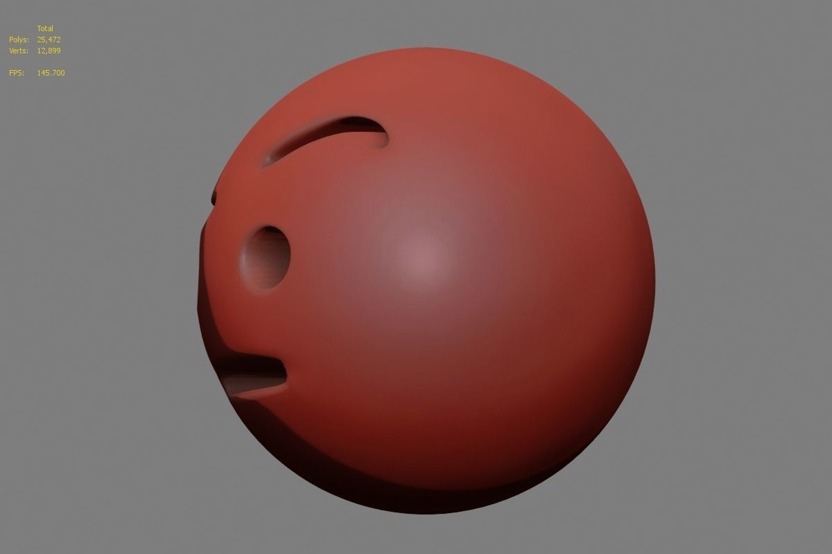 Emoji face 3D model_17