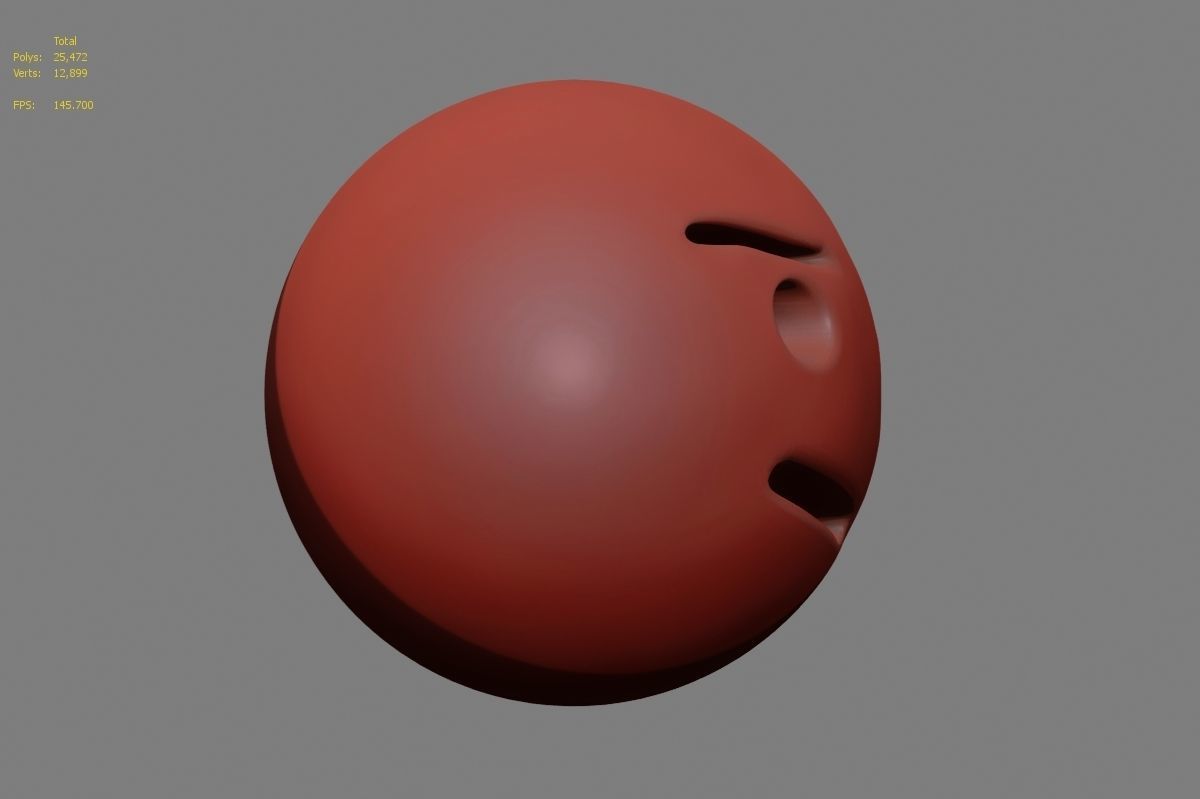 Emoji face 3D model_24