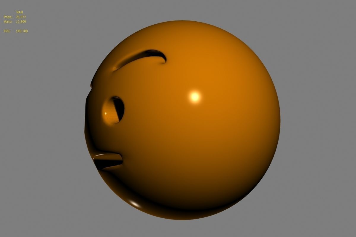 Emoji face 3D model_37