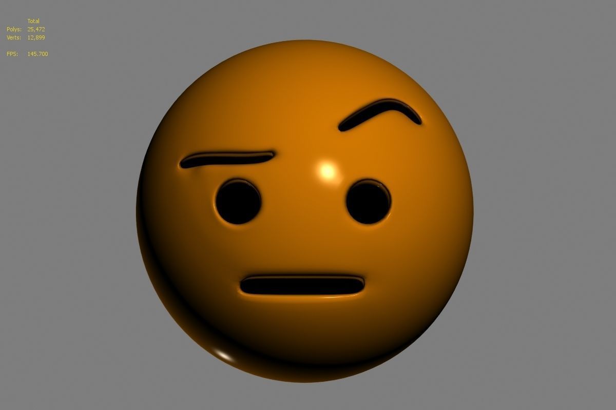 Emoji face 3D model_58