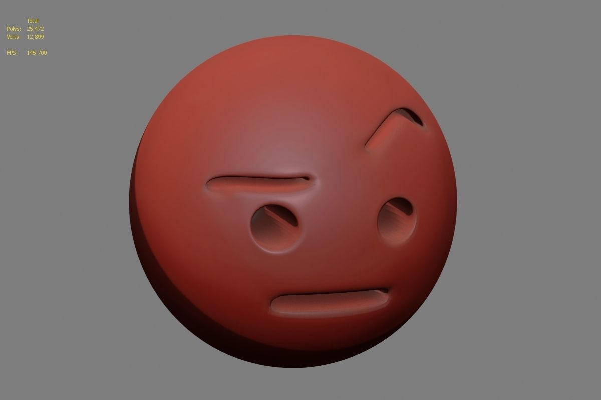 Emoji face 3D model_5