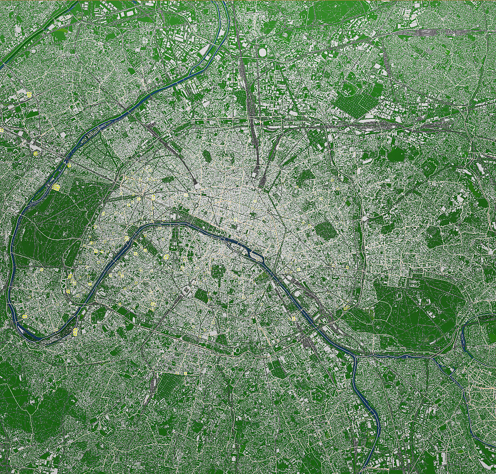 Paris City  And Surroundings France Low Poly VR AR  Low-poly 3D model_25