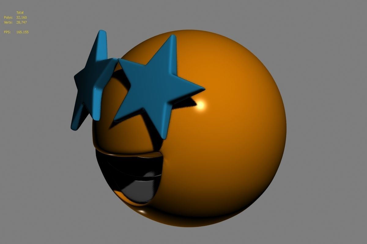 Emoji Star-Struck 3D model_14