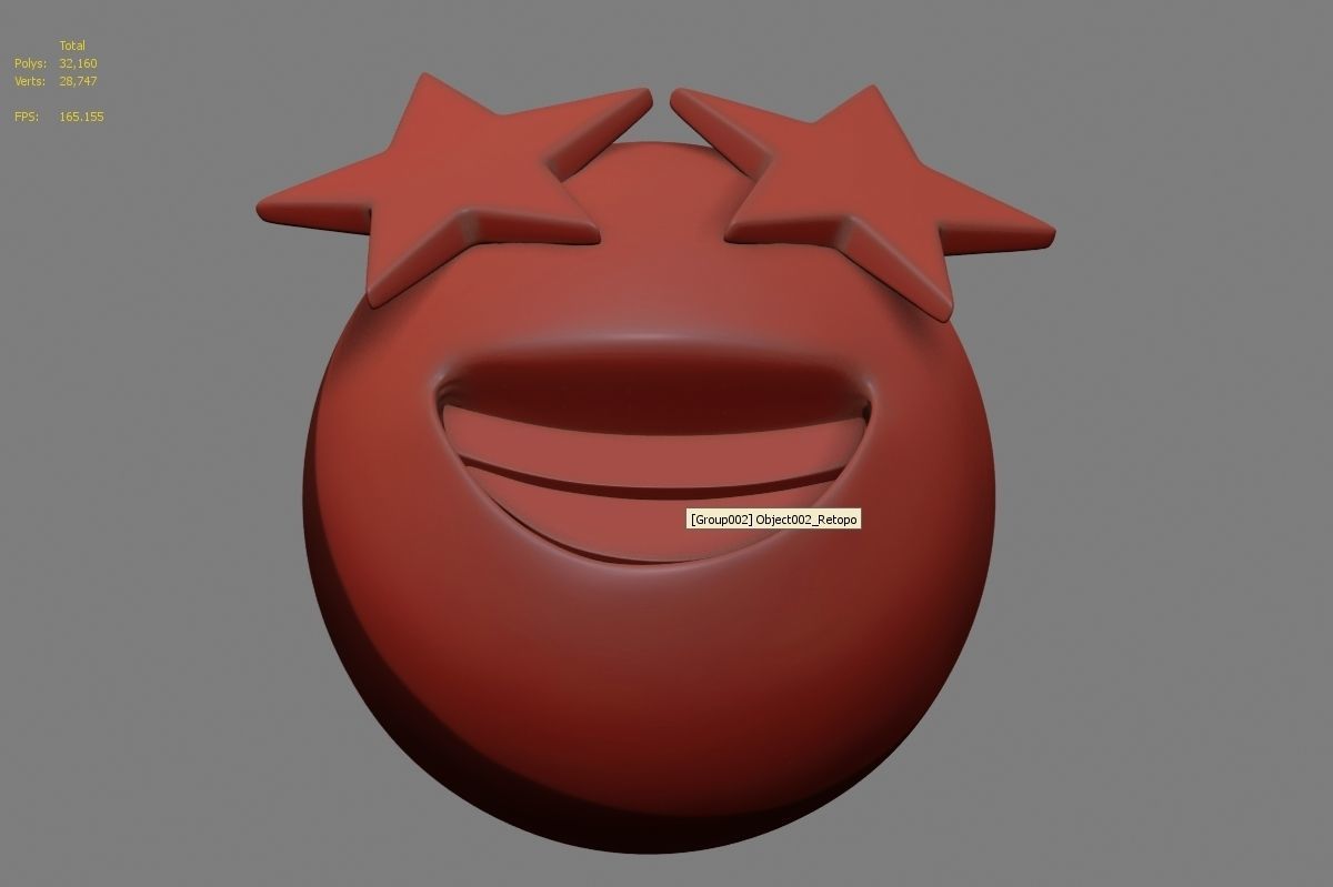 Emoji Star-Struck 3D model_39