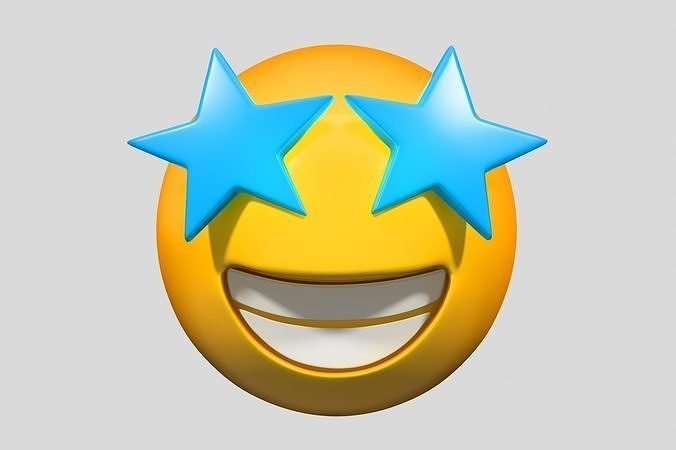 Emoji Star-Struck 3D model