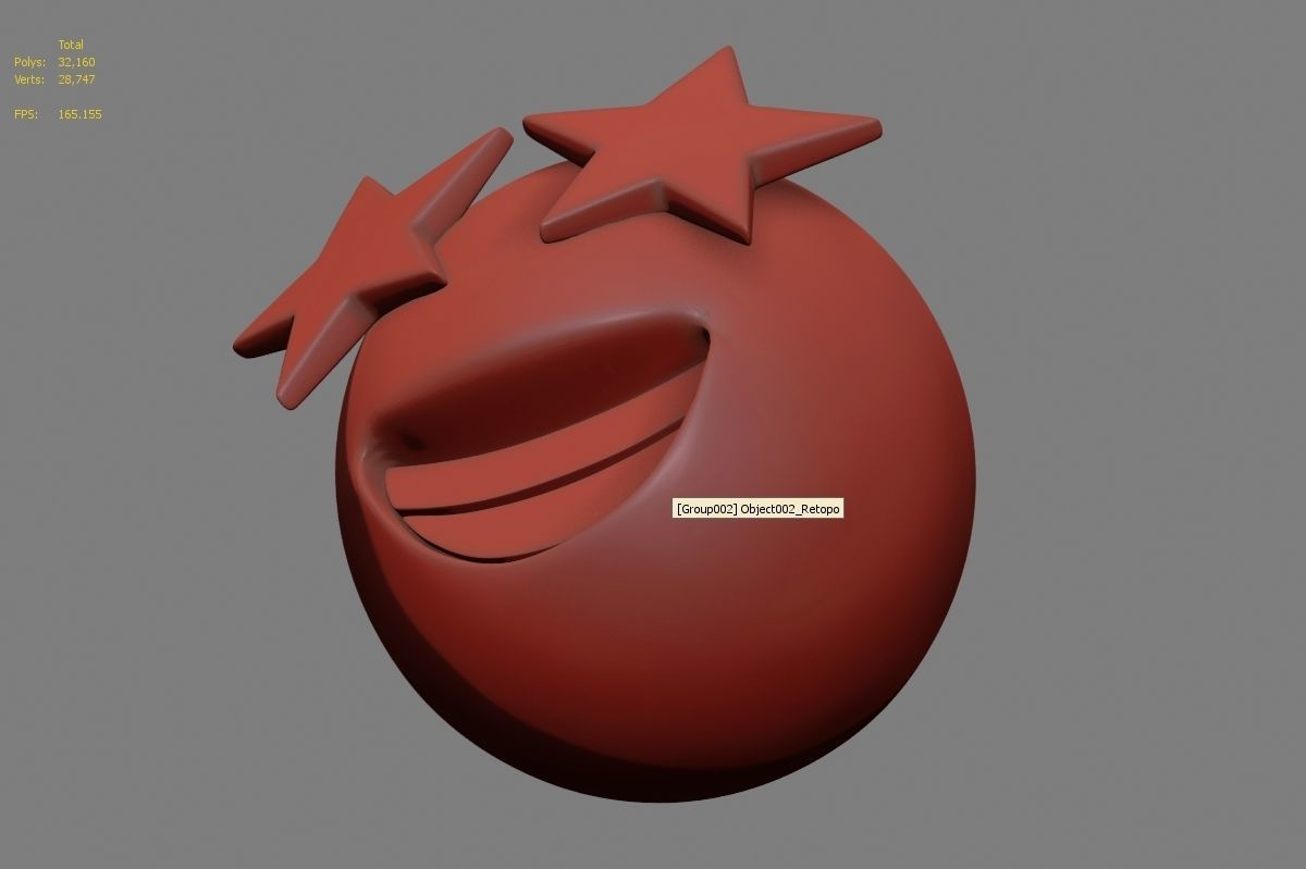 Emoji Star-Struck 3D model_38