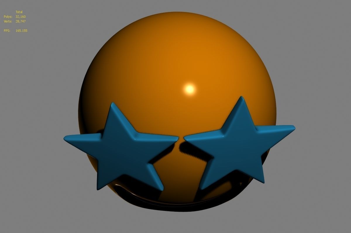 Emoji Star-Struck 3D model_21