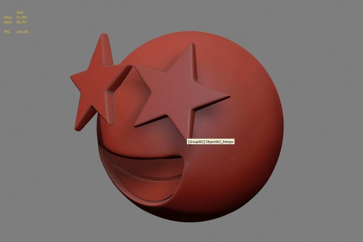 Emoji Star-Struck 3D model_33