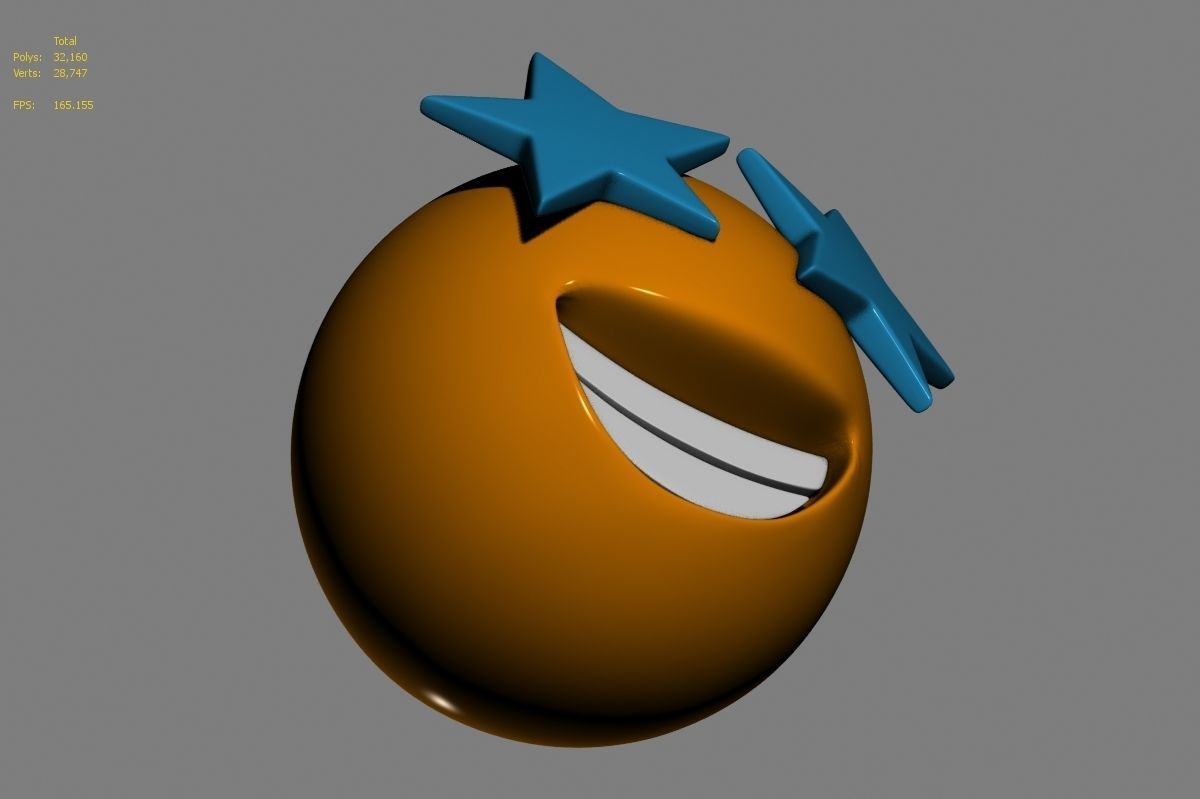Emoji Star-Struck 3D model_19
