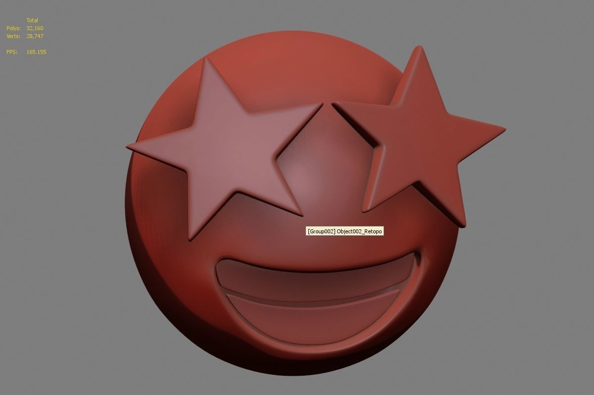 Emoji Star-Struck 3D model_29
