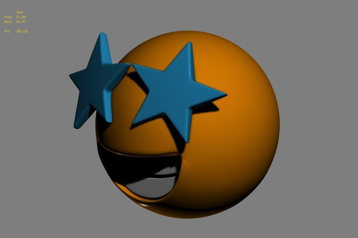 Emoji Star-Struck 3D model_12