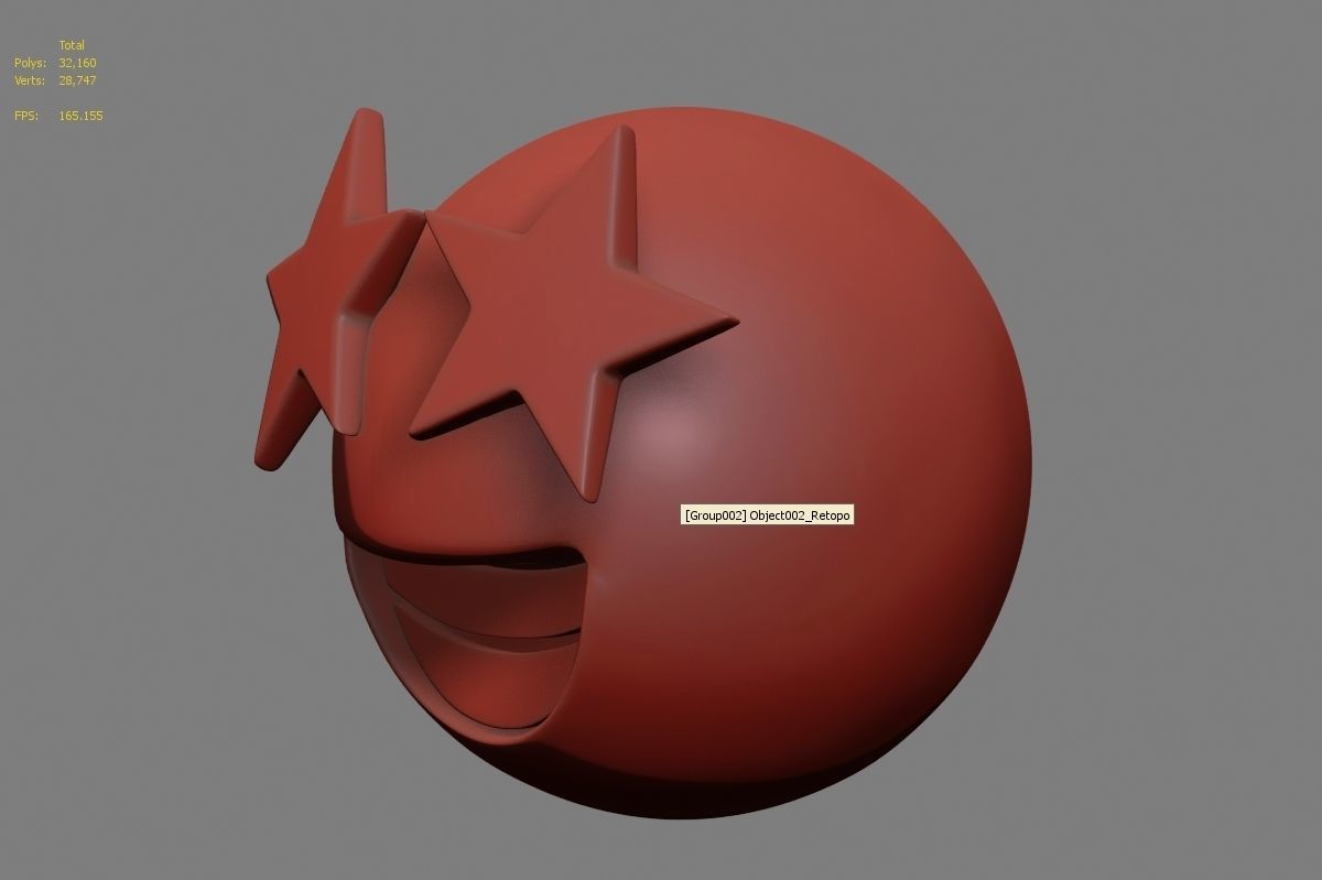 Emoji Star-Struck 3D model_35