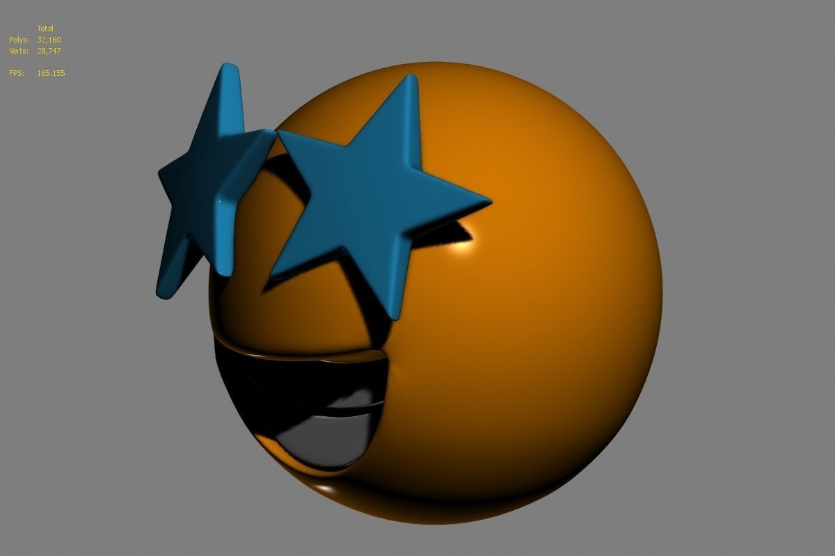 Emoji Star-Struck 3D model_13